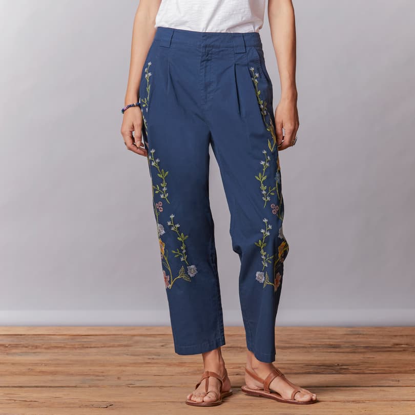 Garden Grand Pants, Petite View 5C_MIDN