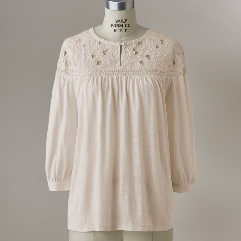 CELESTE EMBROIDERED TOP view 1