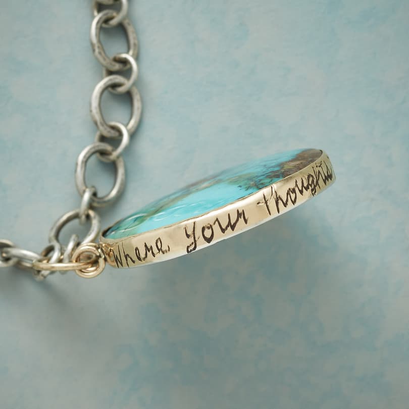 LIVE LOVE TURQUOISE NECKLACE view 3