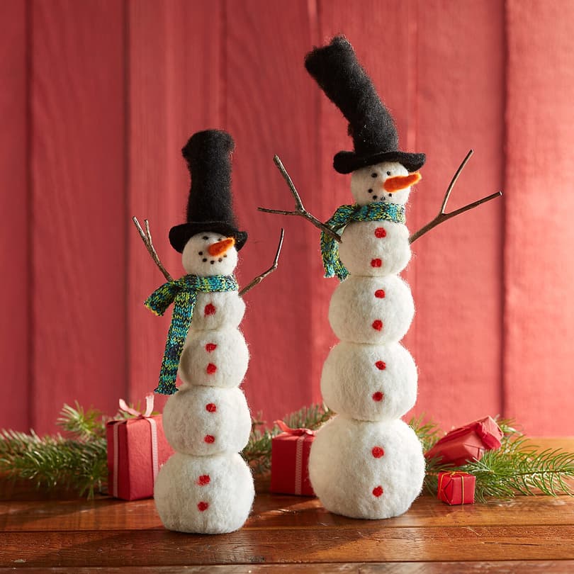 BRANCHED OUT SNOWMEN, SET OF 2 view 1