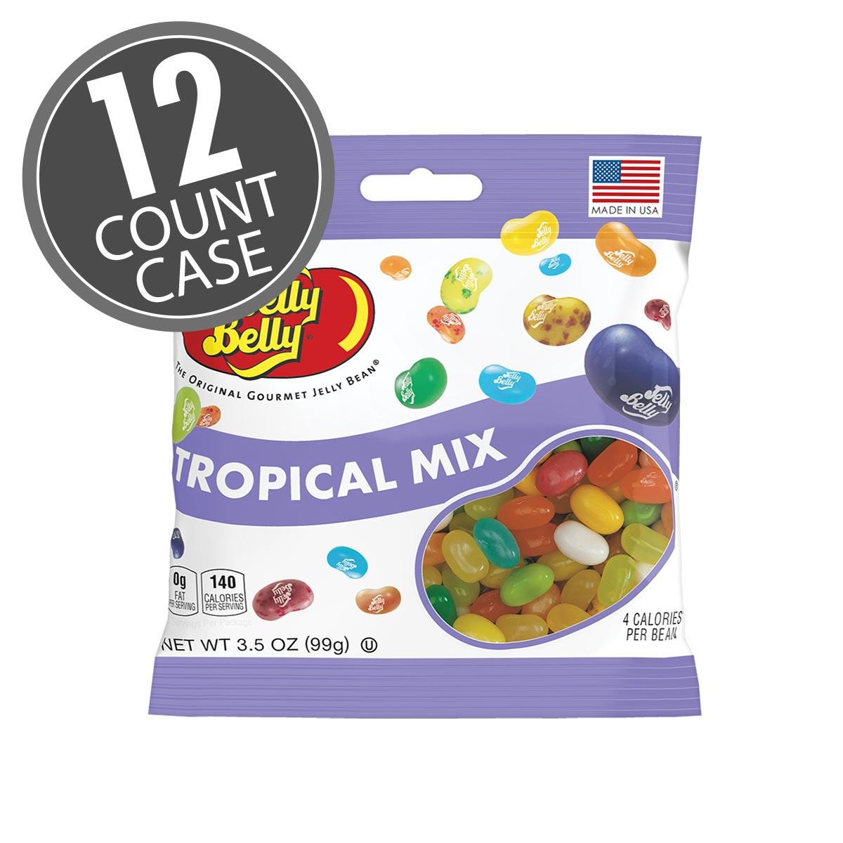 Tropical Mix Jelly Beans 3.5 oz Bag 12 Count Case