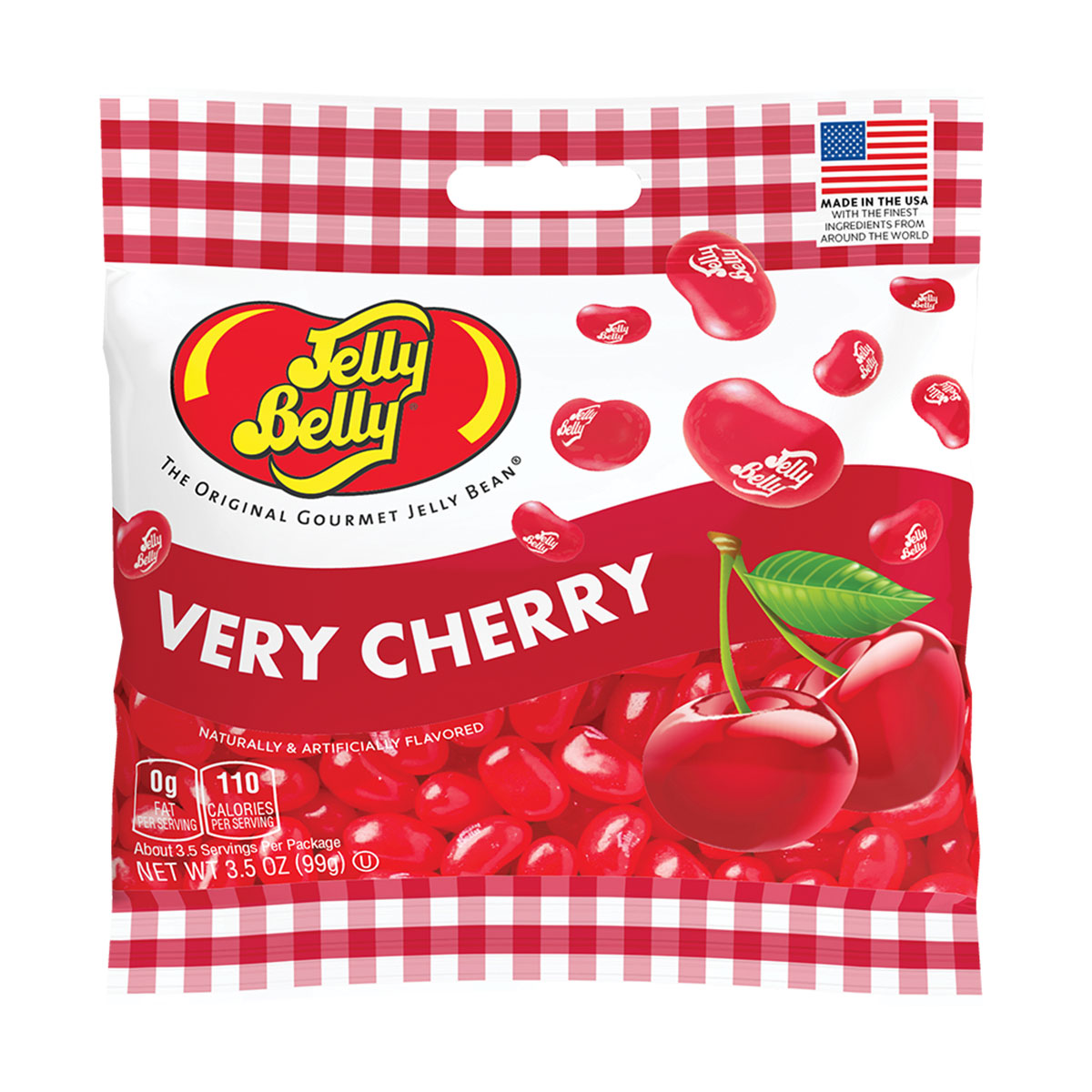 Very Cherry Jelly Beans - 3.5 oz Bag - 12 Count Case
