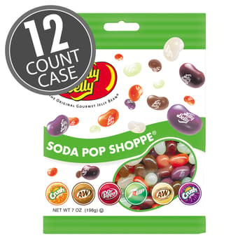 Soda Pop Shoppe® Jelly Beans - 7 oz Bags - 12-Count Case