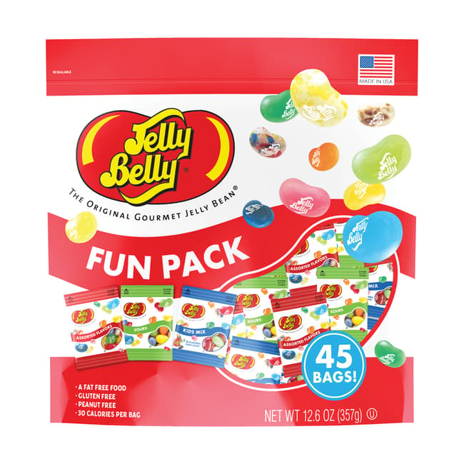 Jelly Belly Fun Pack - Assorted, Sours, Kids Mix 12.6 oz bag