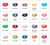 View thumbnail of Map of flavors in each gift box