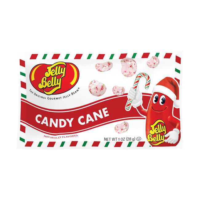 Candy Cane Jelly Beans 1 oz Bag - 3 Count Pack