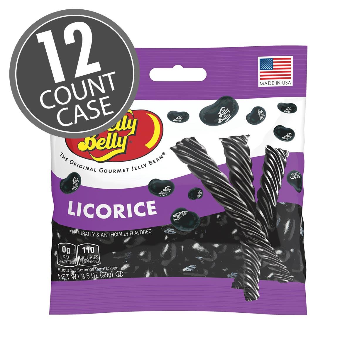 Licorice Jelly Beans 3.5 oz Bag 12 Count Cast
