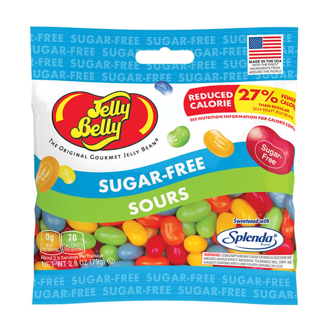 Sugar-Free Sours Jelly Beans - 2.8 oz Bag