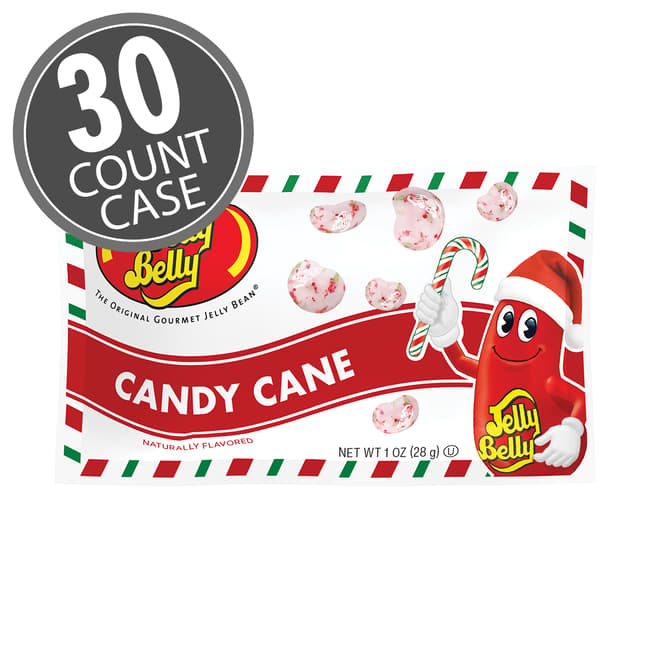 Candy Cane Jelly Beans 1 oz Bag - 30 Count Case