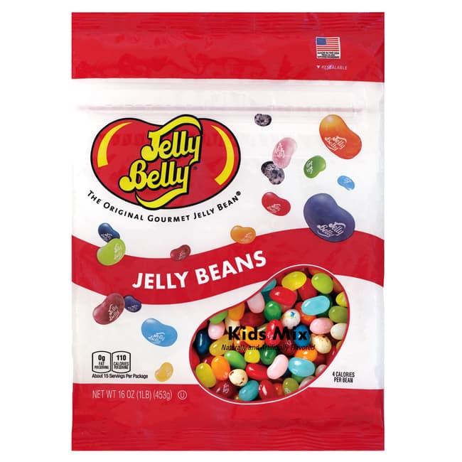 Kids Mix Jelly Beans - 16 oz Re-Sealable Bag