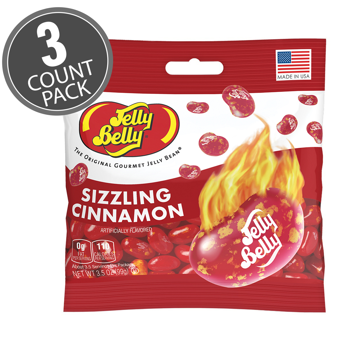 Jelly Belly Sizzling Cinnamon Scented Sachet 