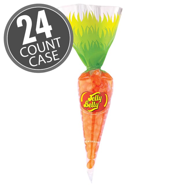 Jelly Belly Tangerine Baby Carrot Bag 24-Count Case