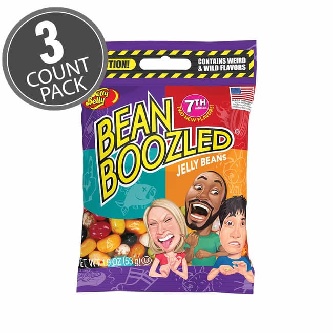 BeanBoozled Jelly Beans 1.9 oz Bag (7th Edition) 3-Count Pack