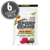 Extreme Sport Beans® Jelly Beans with CAFFEINE -  Assorted Flavors 6-Count Pack