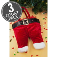Santa Pants Tote Bag (Empty) - 3-Count Pack