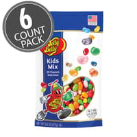 Kids Mix Jelly Beans - 9.8 oz Pouch Bags - 6 Count Case