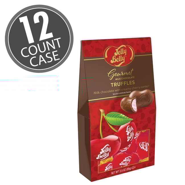 Jelly Belly Very Cherry Milk Chocolate Truffle 3.6 oz Gable Box 12