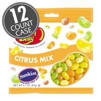 Sunkist® Citrus Mix Jelly Beans 3.1 oz Grab & Go® Bag - 12 Count Case