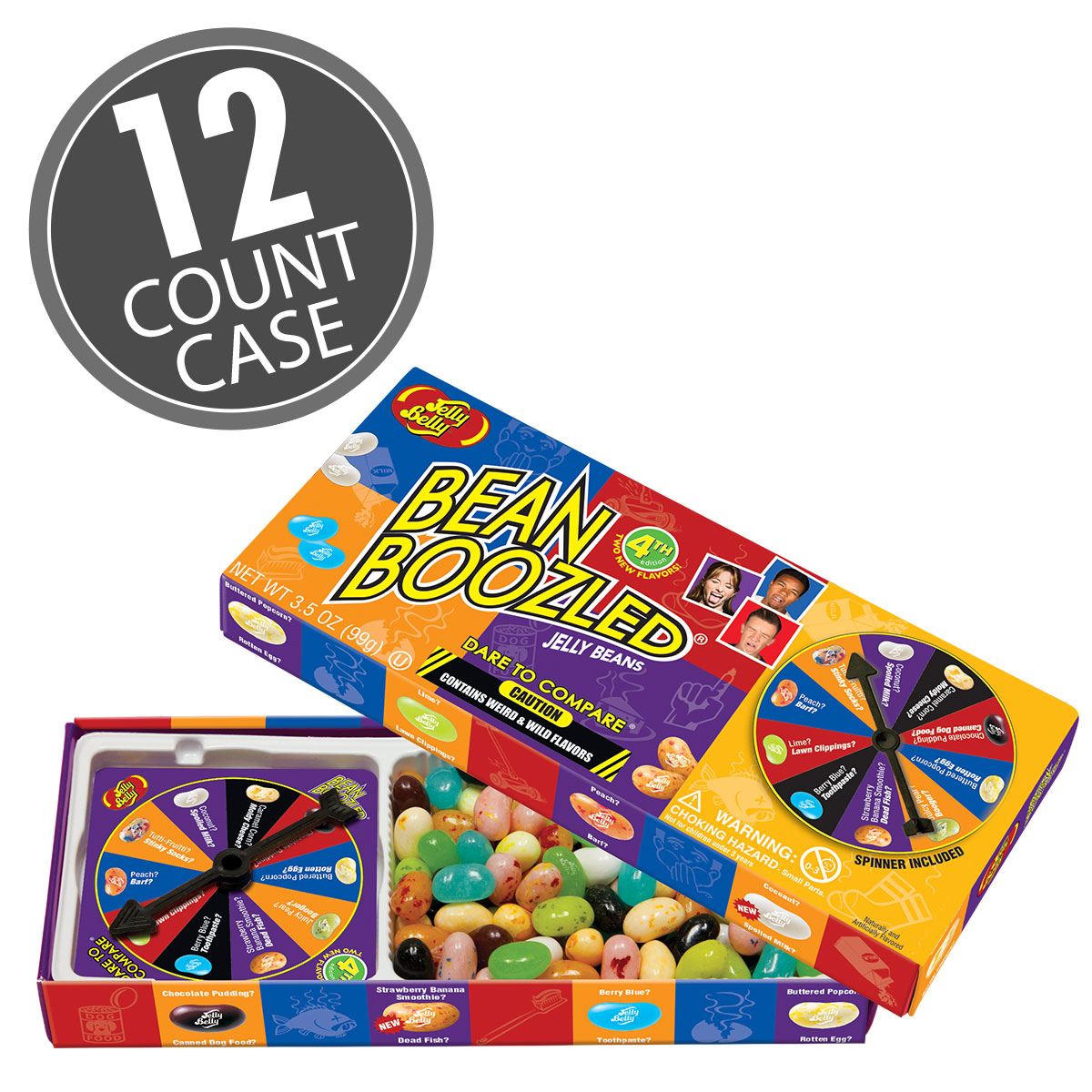 BeanBoozled Spinner Jelly Bean Gift Box (4th edition) 12-Count Case