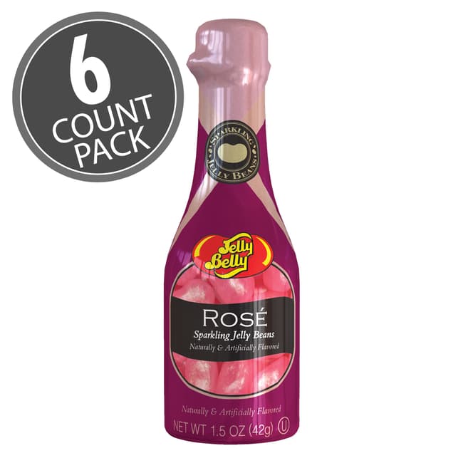 Rosé Jelly Beans - 1.5 oz Bottle - 6 Count Pack