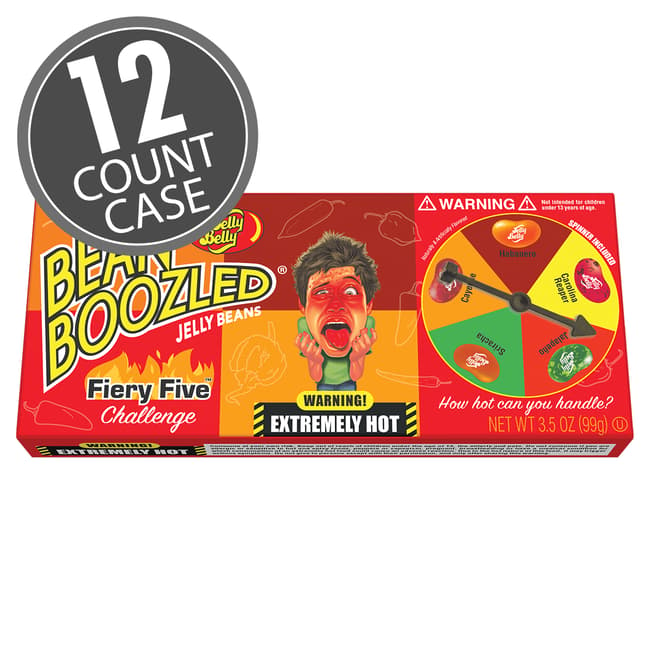 BeanBoozled Fiery Five 3.5 oz Spinner Gift Box - 12-Count Case