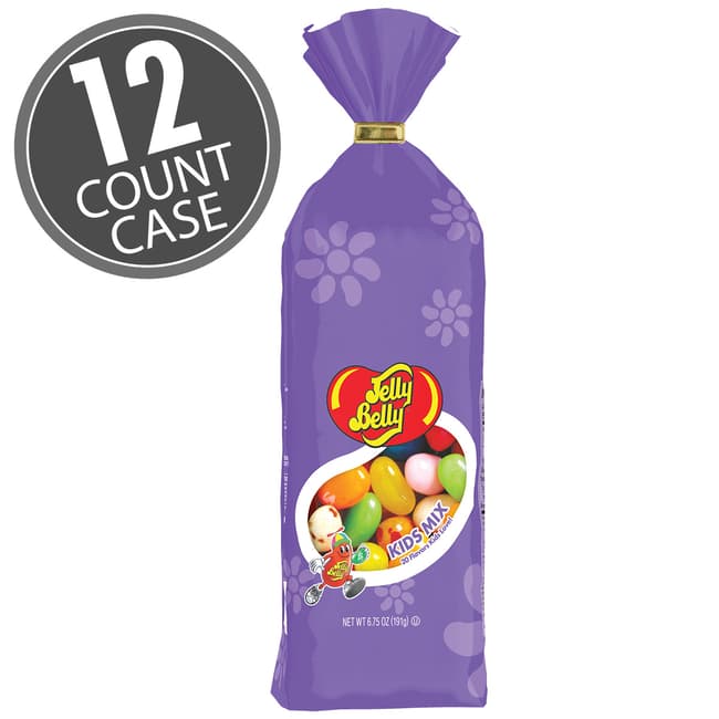 Kids Mix Jelly Beans - 6.75 oz Tie Top Bag - 12 Count Case