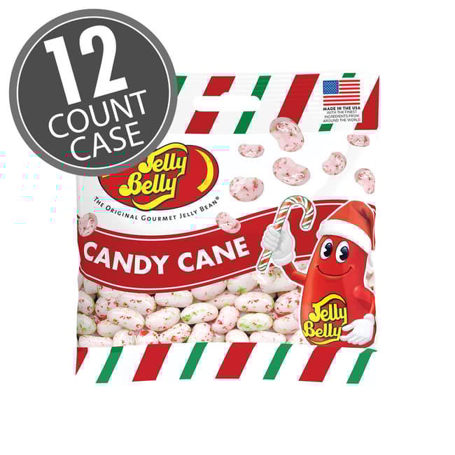 Candy Cane Jelly Beans 3.5 oz Grab & Go® Bag - 12 Count Case