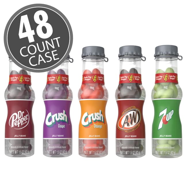 Soda Pop Shoppe® Jelly Beans - 1.5 oz. bottles - 48-Count Case
