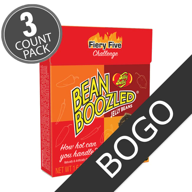 BeanBoozled Fiery Five 1.6 oz Flip Top Box -3-Count Pack
