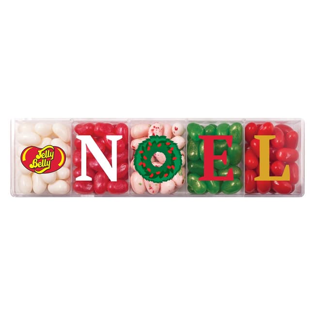 Jelly Belly 5-Flavor NOEL Clear Gift Box - 4 oz