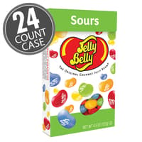 Sours Jelly Beans - 4.5 oz Flip-Top Boxes - 24-Count Case