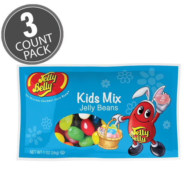 Kids Mix Jelly Beans - 1 oz Bag - 3-Count Pack