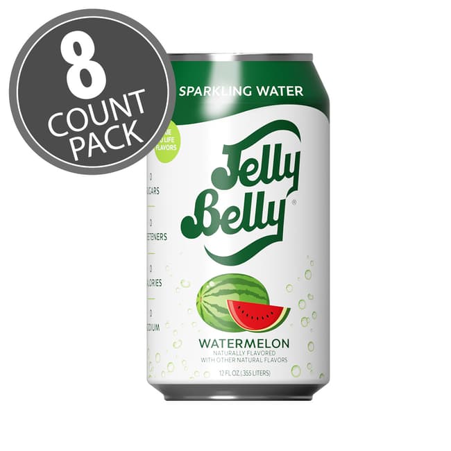 Jelly Belly Watermelon Sparkling Water - 8 Pack