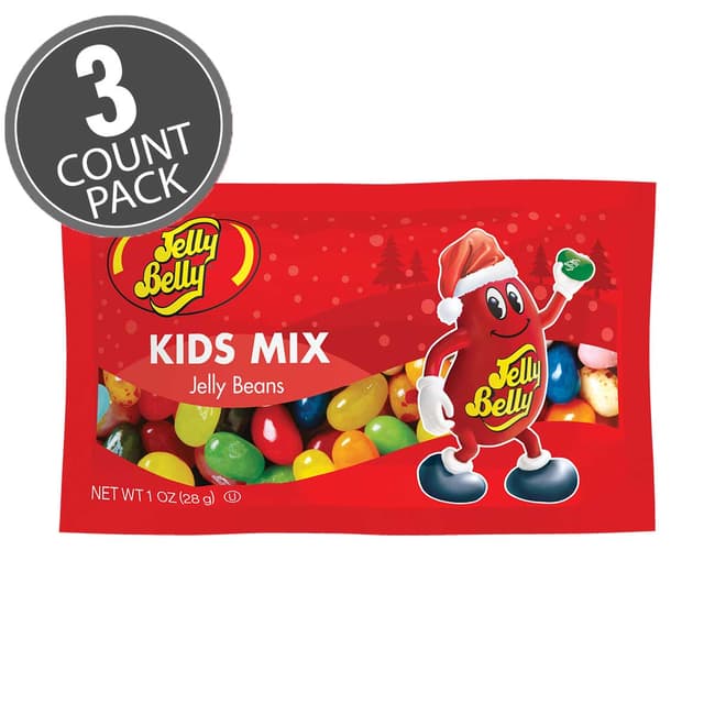 Christmas Kids Mix Jelly Bean 1 oz Bag - 3-Count Pack