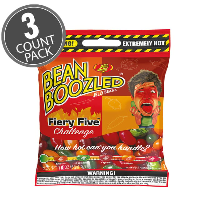 BeanBoozled Fiery Five 1.9 oz Bag - 3-Count Pack