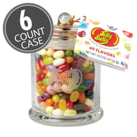 Jelly Belly Classic Glass Jar - 6 Count Case
