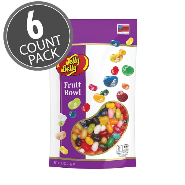 Fruit Bowl Mix Jelly Beans 9.8 oz Pouch Bag, 6-Count Case