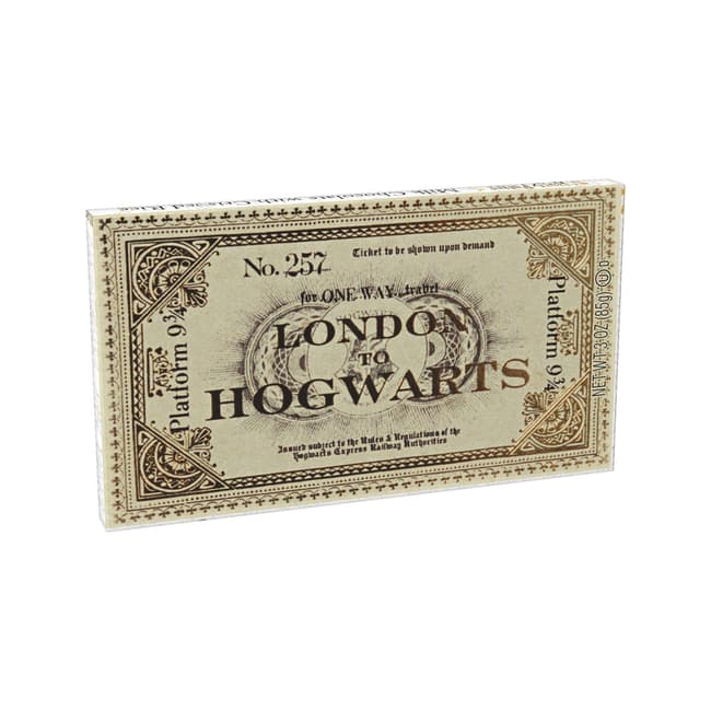 Harry Potter™ Platform 9 3/4 Hogwarts™ Express Ticket Milk Chocolate with Crisped Rice Candy Bar - 1.5 oz