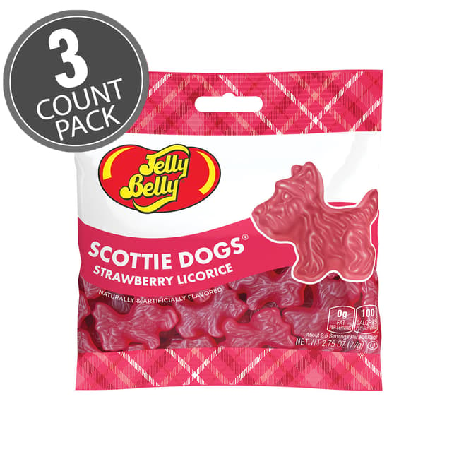 Scottie Dogs Strawberry Licorice 2.75 oz Grab & Go® Bag - 3 Count Pack