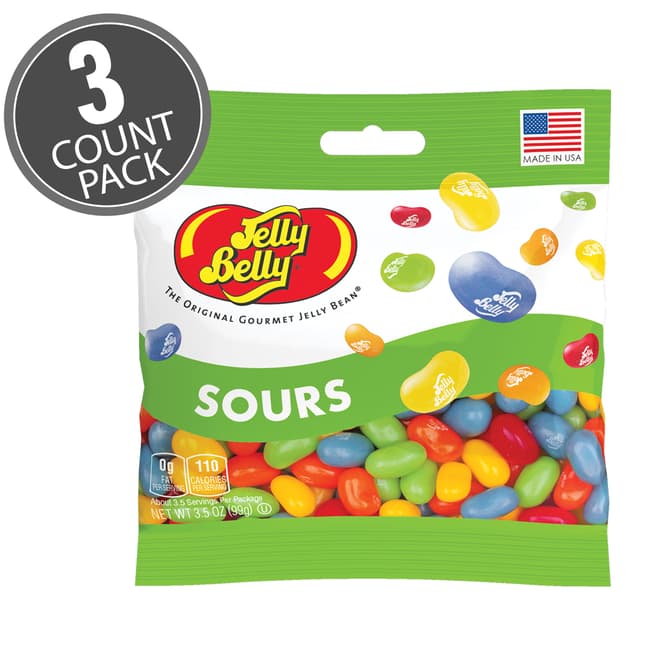 Superfruit Mix Jelly Beans -3.1 oz Bags - 3-Count Pack