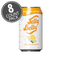 Jelly Belly Orange Sherbet Sparkling Water - 8 Pack