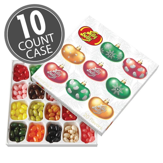 Jelly Belly 20-Flavor Christmas Gift Box 10-Count Case