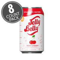 Jelly Belly Very Cherry Sparkling Water - 8 Pack