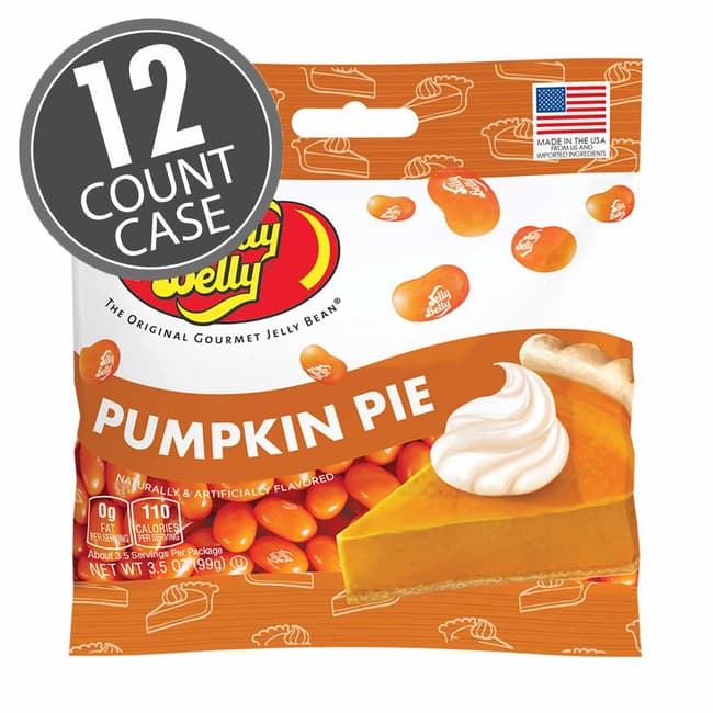 Pumpkin Pie Jelly Beans 3.5 oz Grab & Go® Bag - 12 Count Case