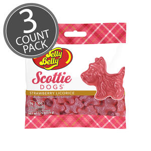 Scottie Dogs Strawberry Licorice 2.75 oz Grab & Go® Bag - 3 Count Pack