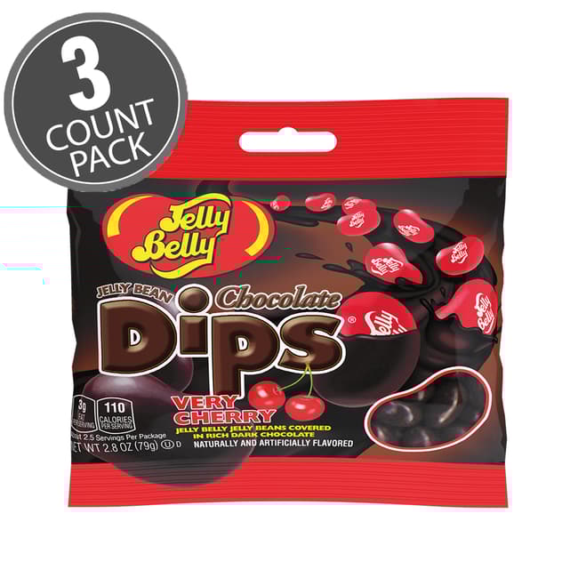 Jelly Bean Chocolate Dips® Very Cherry 2.8 oz Bag 3 Count Pack