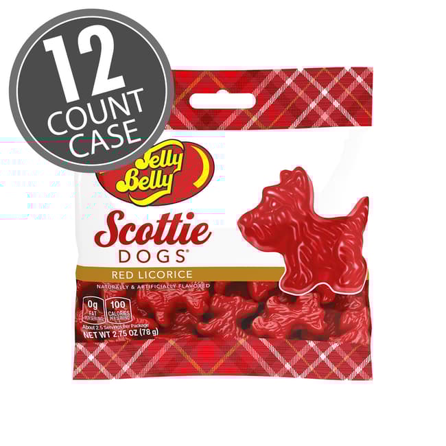 Scottie Dogs Red Licorice 2.75 oz Grab & Go® Bag - 12 Count Case