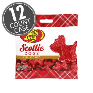 Scottie Dogs Red Licorice 2.75 oz Grab & Go® Bag - 12 Count Case