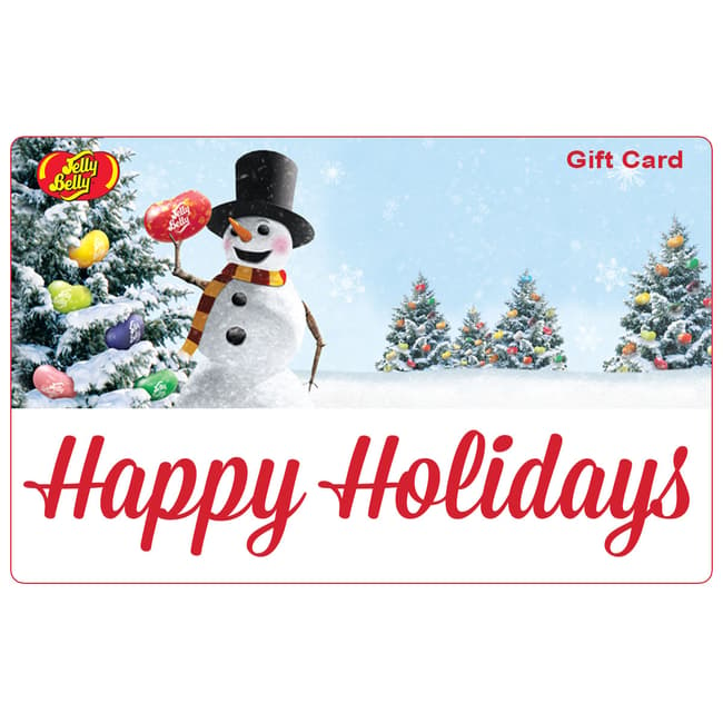 Jelly Belly Gift Card Happy Holidays