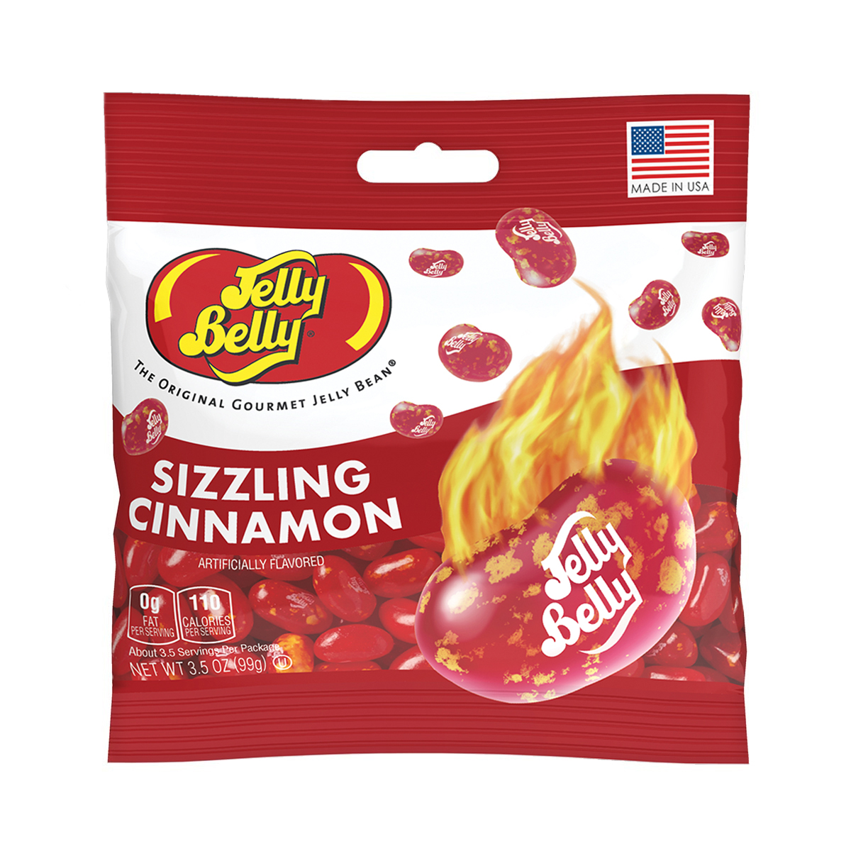 Sizzling Cinnamon Jelly Beans - 3.5 oz Bag - 3 Pack